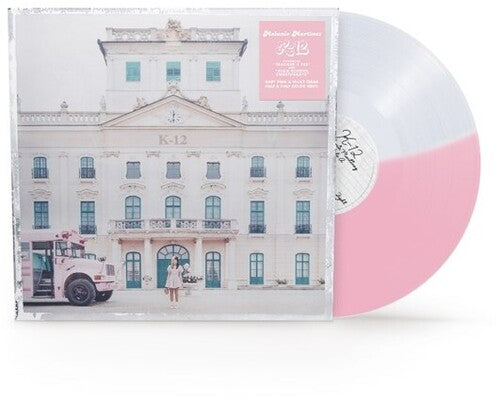 K12 - Half Pink & Half Cloudy Clear Colored Vinyl