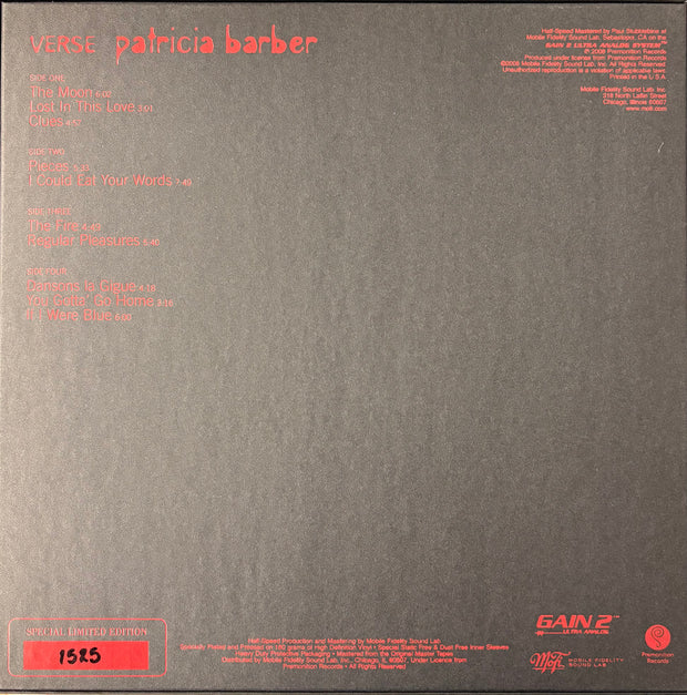 Patricia Barber – Verse (2008 MoFi, NM/NM)