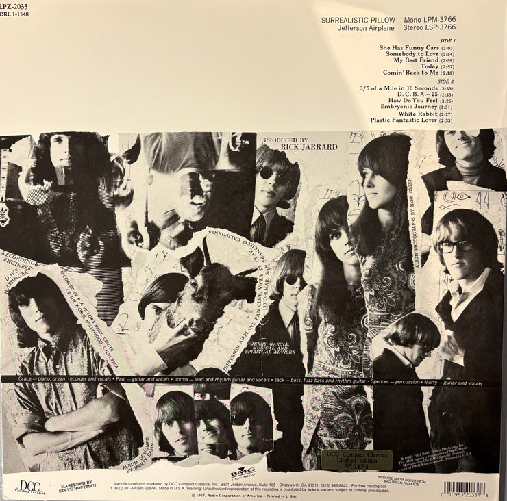 Jefferson Airplane – Surrealistic Pillow (1997 DCC Compact Classics, NM/VG+)
